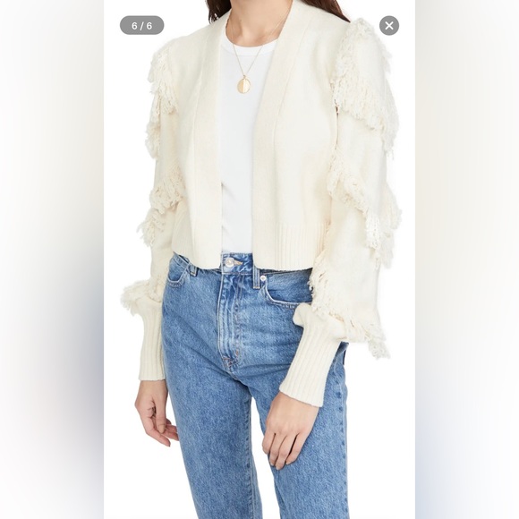 525 America Fringe Open Cardigan - Picture 2 of 6